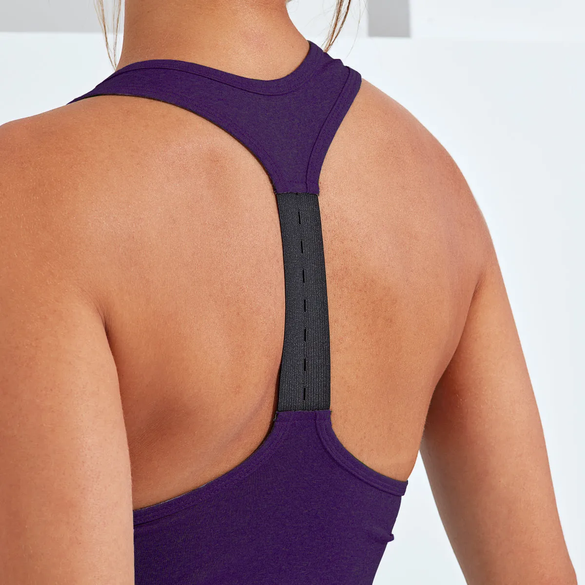 Purple Performance Strap Back Vest