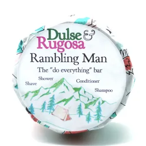 Rambling Man Seaweed Hybrid Soap and Shampoo Bar with Sugar Kelp 3 oz Bar - Dulse & Rugosa