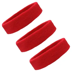 Red Head Sweatbands - 3 Pack