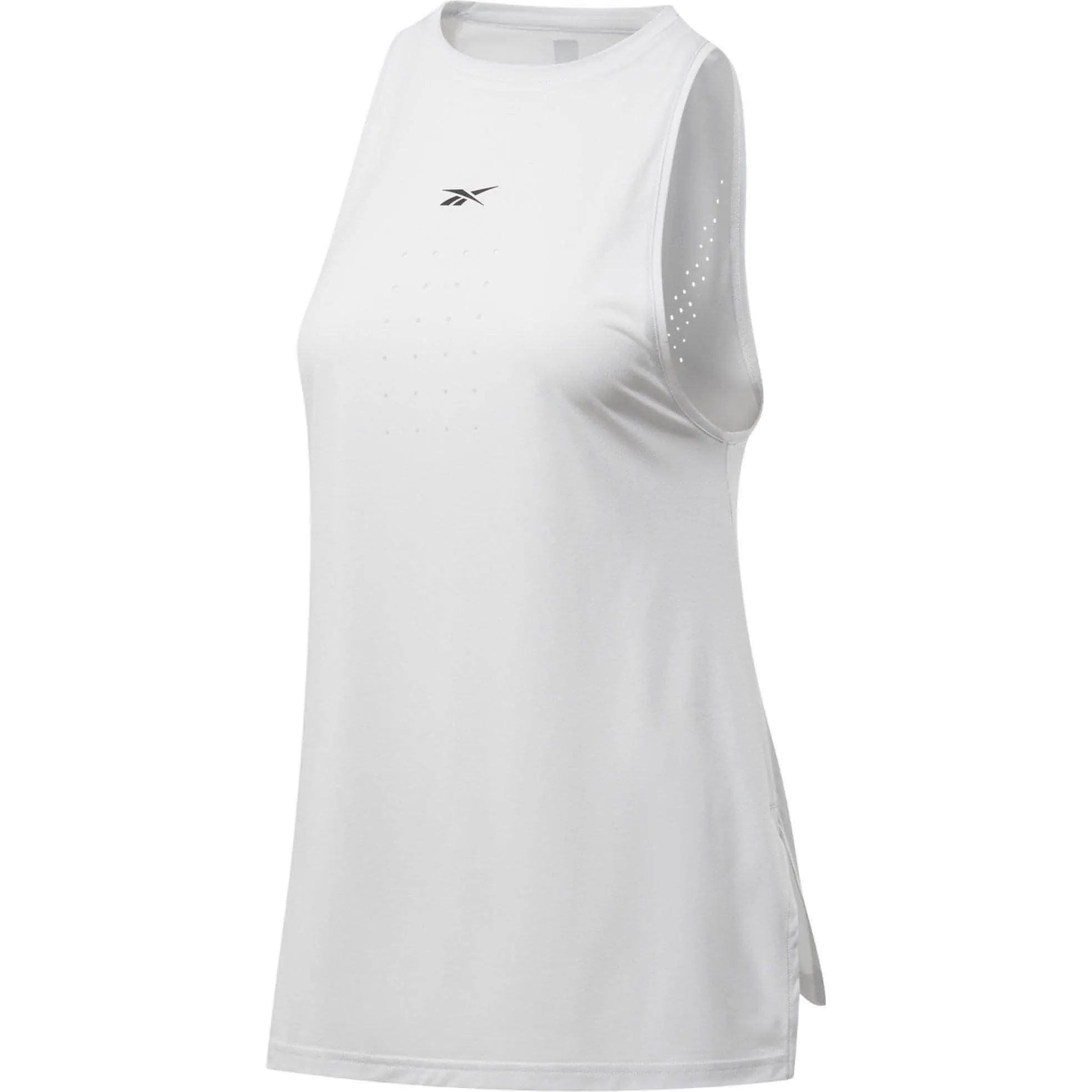 Reebok United By Fitness Perforated Womens Training Vest Tank Top - White