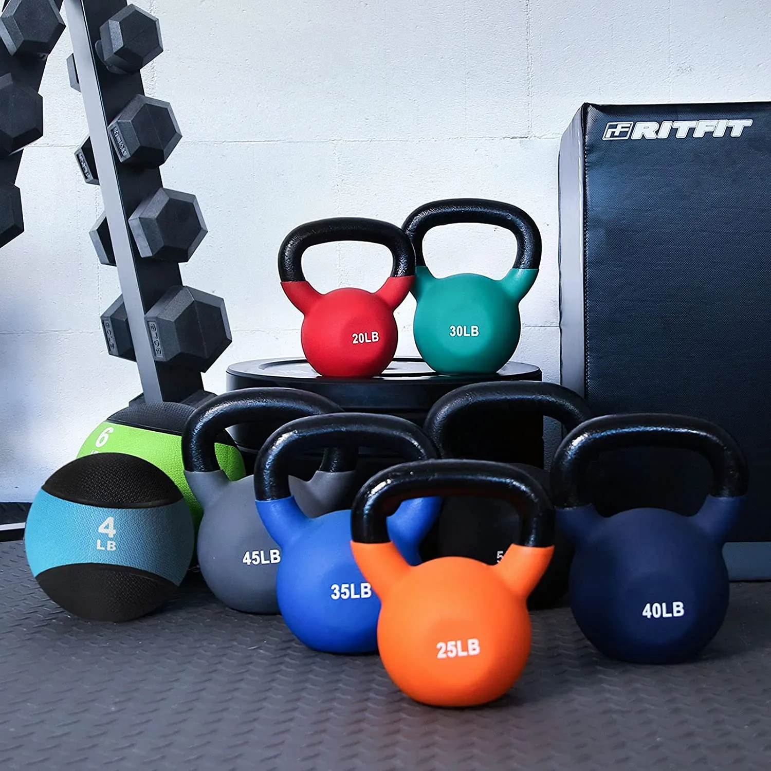 RitFit Neoprene Kettlebell 20-50 lbs Kettlebell