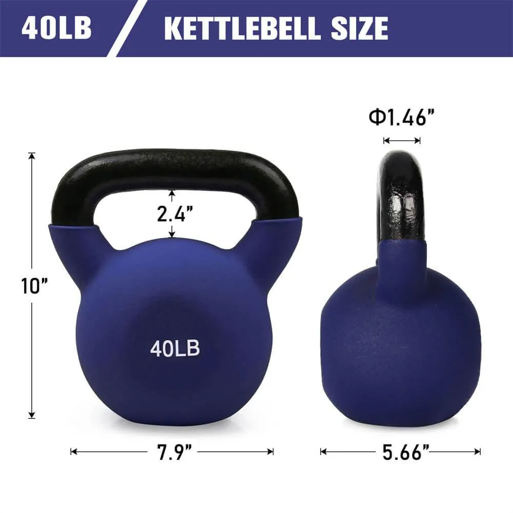 RitFit Neoprene Kettlebell 20-50 lbs Kettlebell