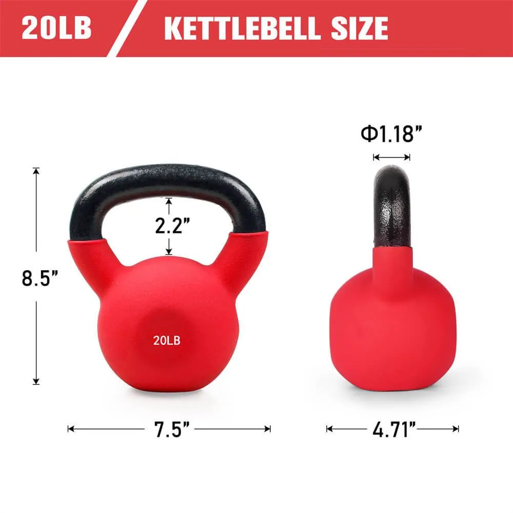 RitFit Neoprene Kettlebell 20-50 lbs Kettlebell