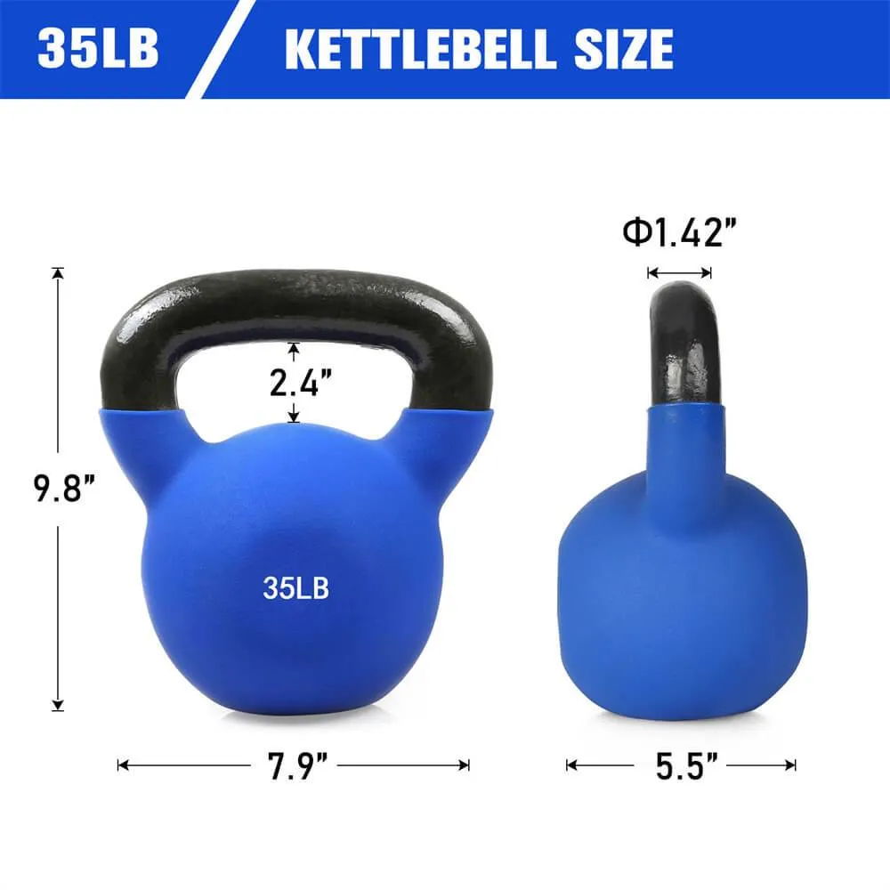 RitFit Neoprene Kettlebell 20-50 lbs Kettlebell