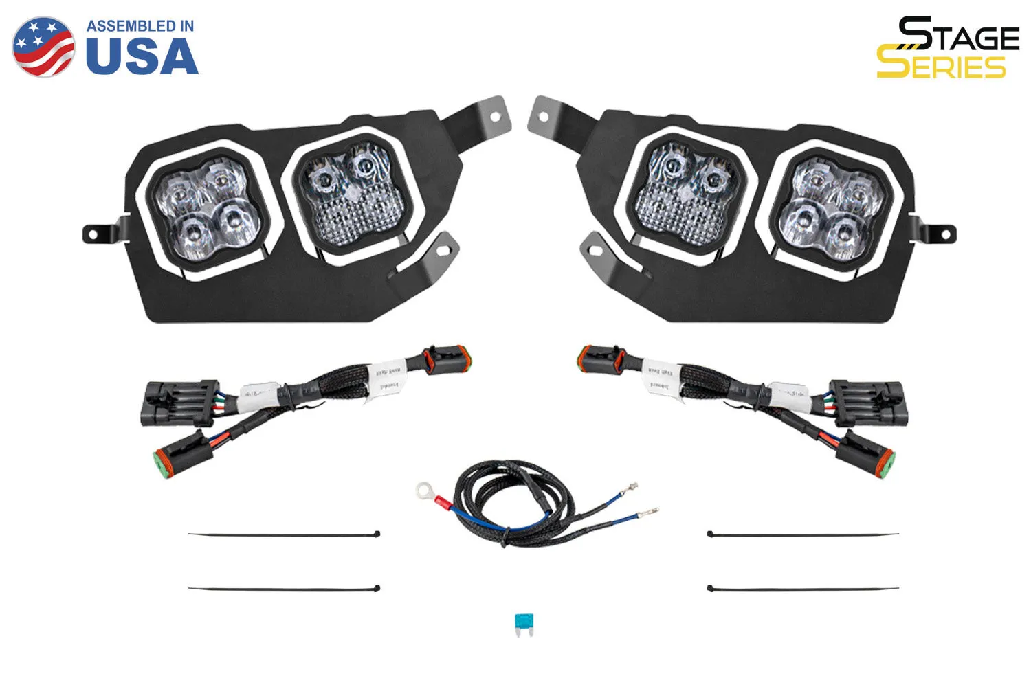 SS3 LED Headlight Kit for 2014-2023 Polaris RZR Pro White ABL