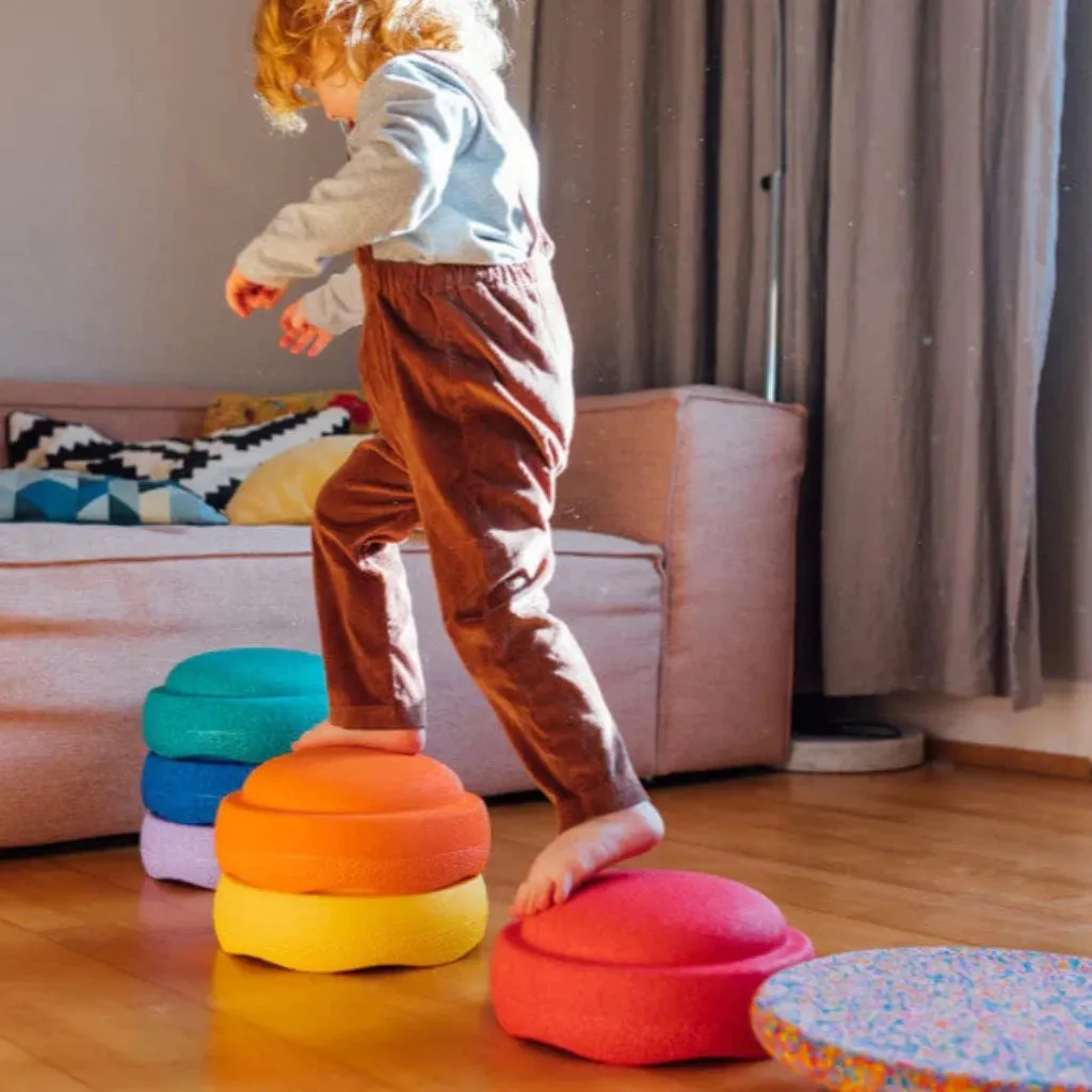 Stapelstein  classic rainbow or  pastel Set of  Stepping Stones