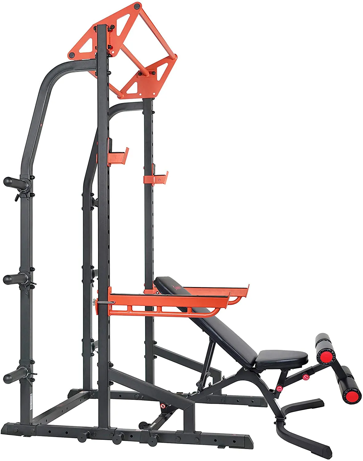 Sunny Health & Fitness Power Zone Half Rack Heavy Duty Performance Power Cage