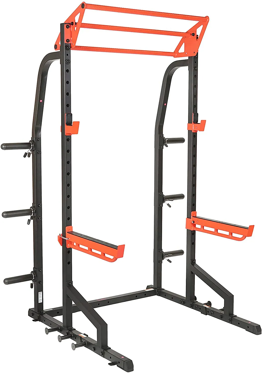 Sunny Health & Fitness Power Zone Half Rack Heavy Duty Performance Power Cage