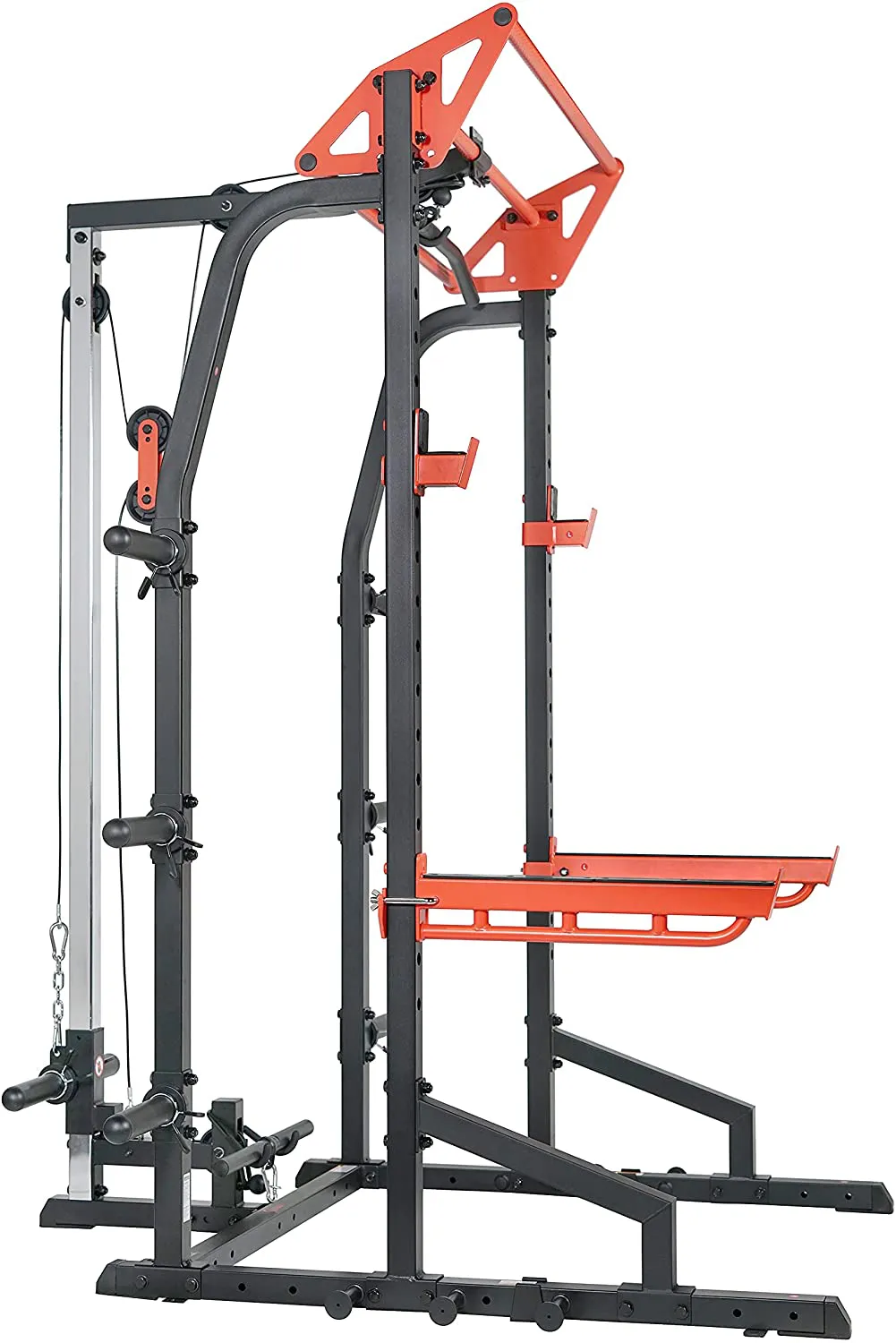 Sunny Health & Fitness Power Zone Half Rack Heavy Duty Performance Power Cage