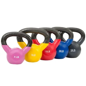 Sunny Strength™ Vinyl Coated Kettle Bells 5 - 25 lbs