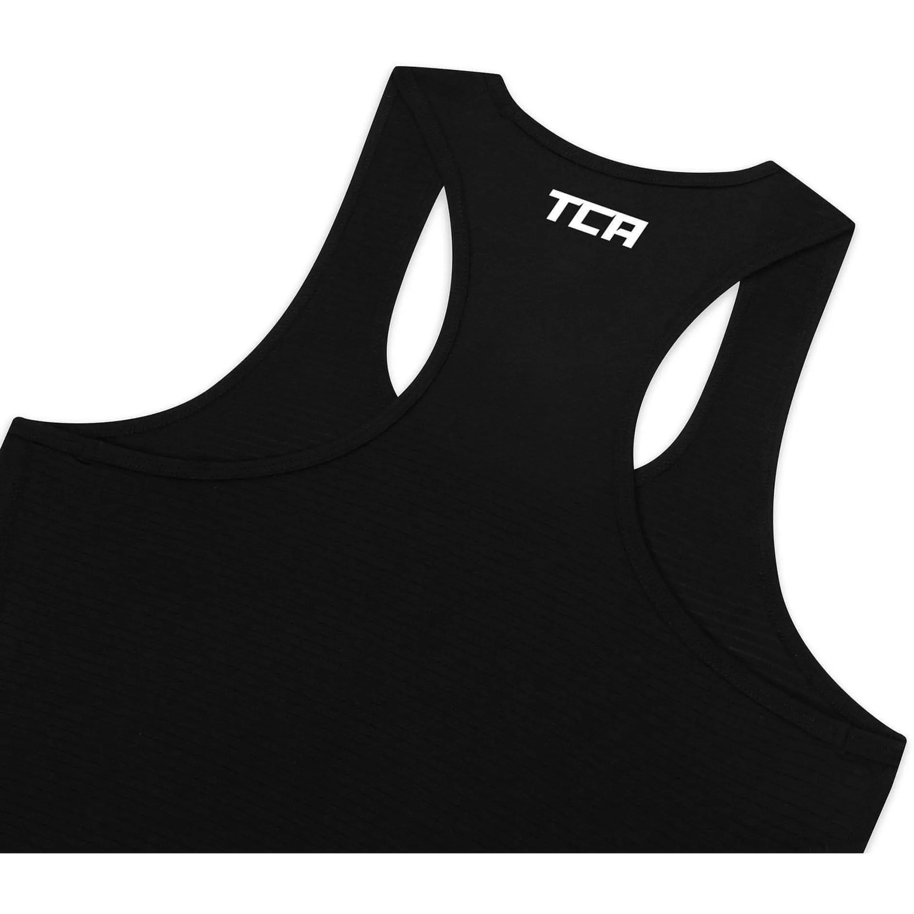 TCA Air Racerback Womens Training Vest Tank Top - Black