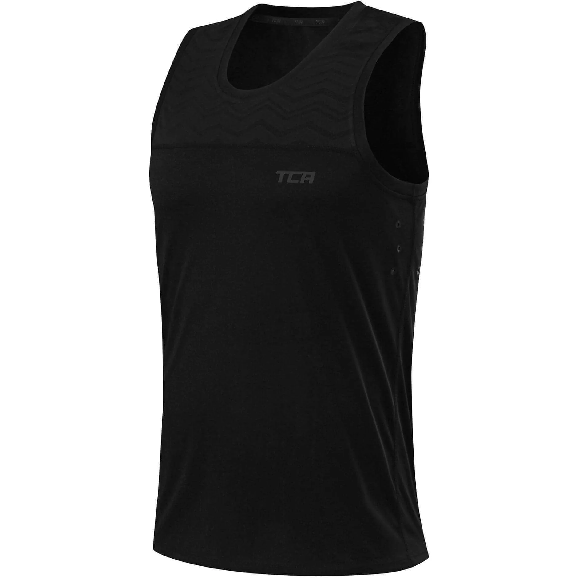 TCA Hazard Mens Running Vest - Black