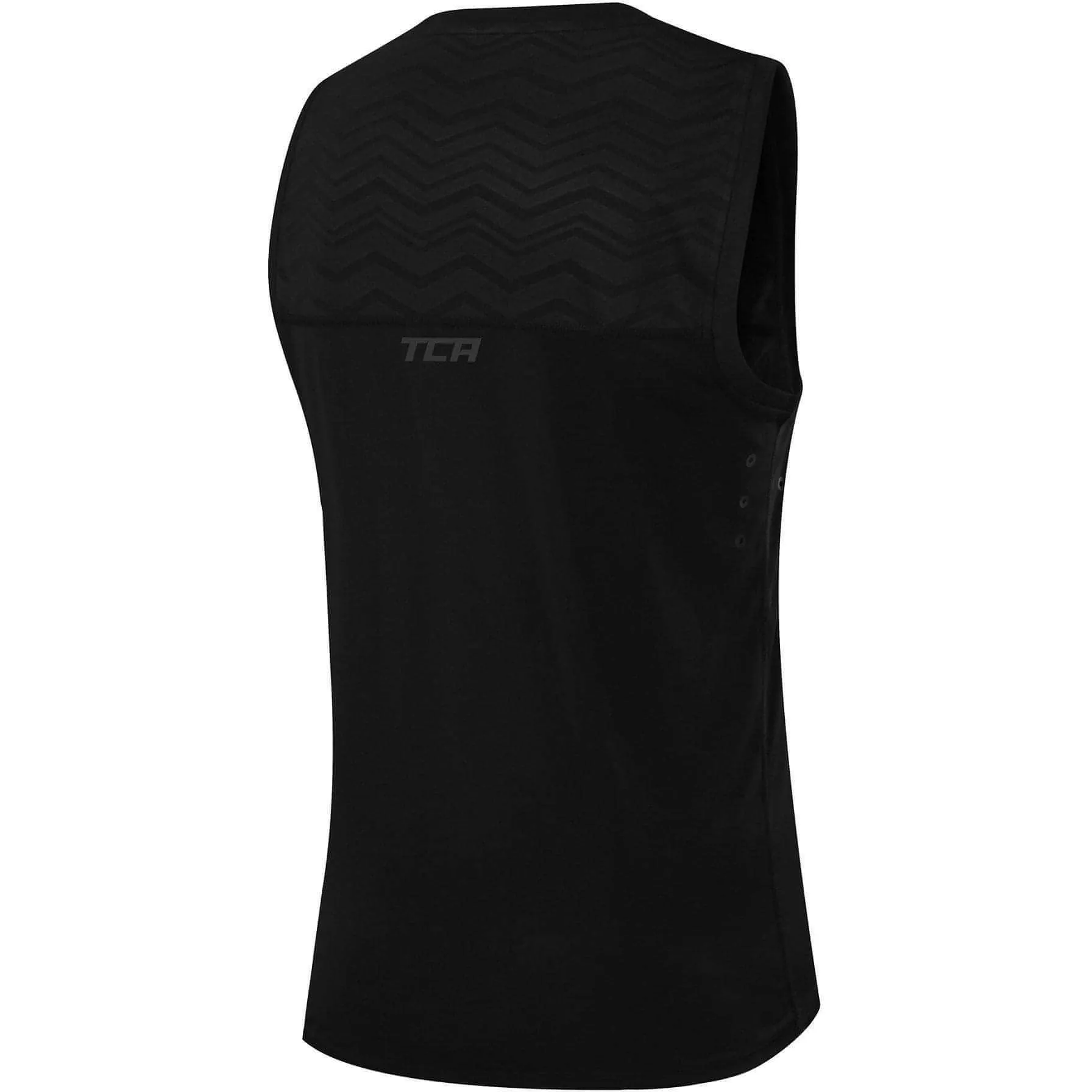 TCA Hazard Mens Running Vest - Black