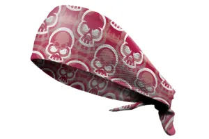 Tie Back Bonehead Maroon White (SKU 7525)