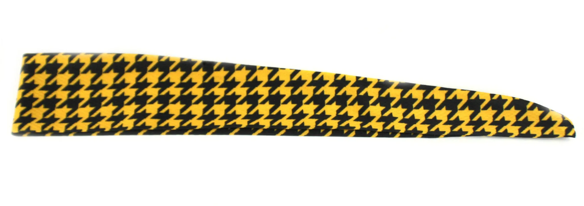 Tie Back Houndstooth Black Yellow (SKU 7515)