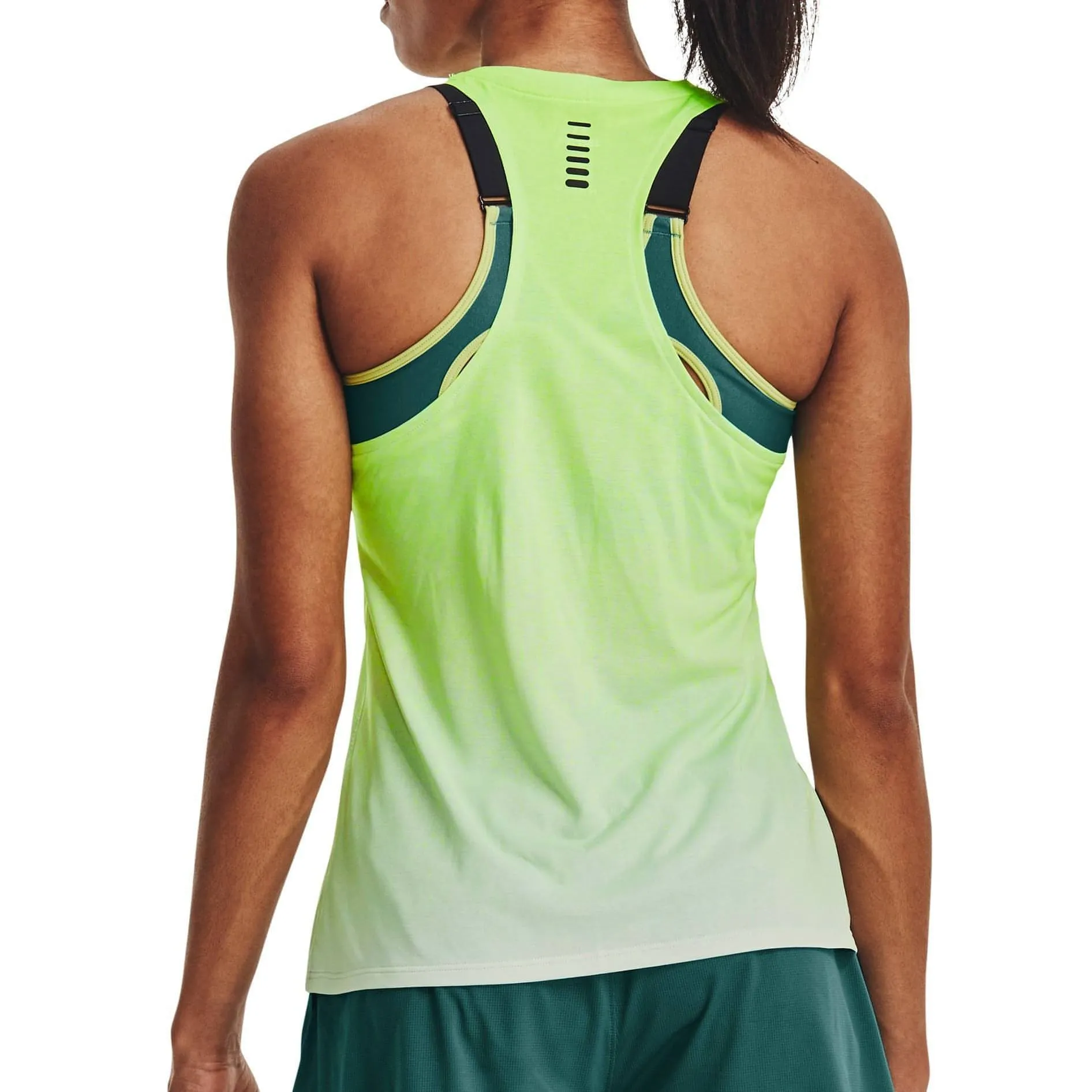 Under Armour Rush Cicada Womens Running Vest Tank Top - Green