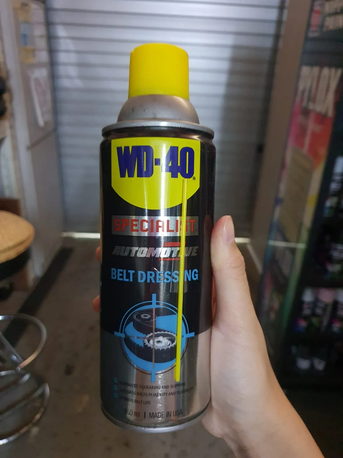 WD40 Specialist Automotive Belt Dressing 360 ml | WD40-A-BD