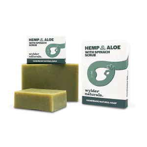 Wylder Naturals - Hemp & Aloe with Spinach Scrub Soap Bar